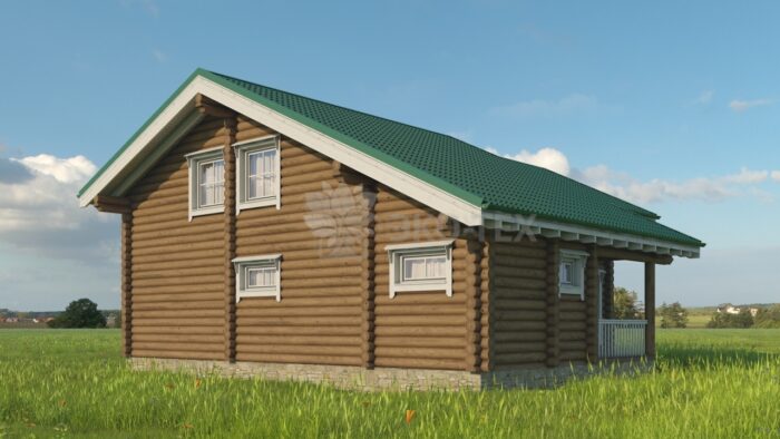 Проект дома Италика Стандарт оцилиндрованное