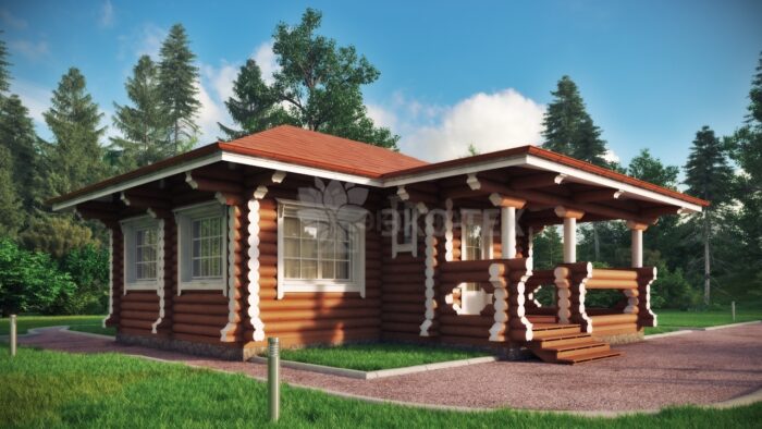 Проект дома Клен оцилиндрованное бревно