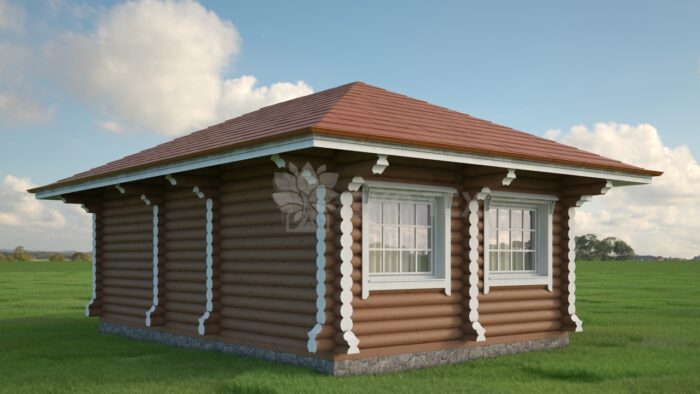 Проект дома Клен оцилиндрованное бревно