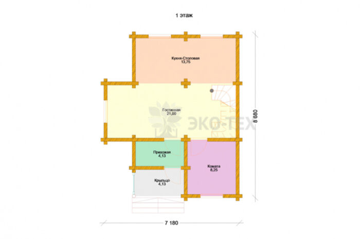 Проект дома Коломна оцилиндрованное