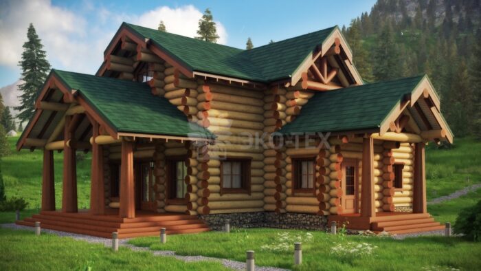 Проект дома Котлас оцилиндрованное