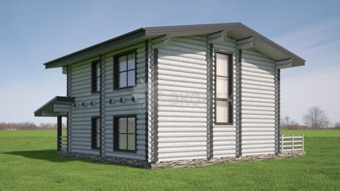 Проект дома Лао Цзы оцилиндрованное