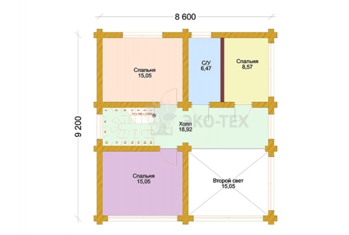 Проект дома Лао Цзы оцилиндрованное