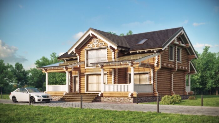 Проект дома Мираж оцилиндрованное