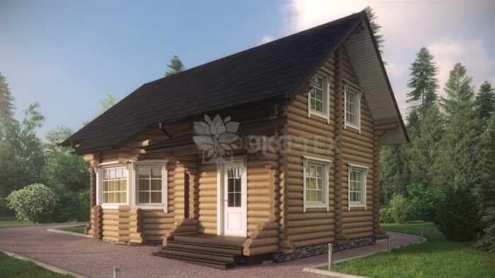 Проект дома Мемфис оцилиндрованное