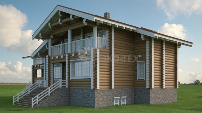 Проект дома Ньютон оцилиндрованное