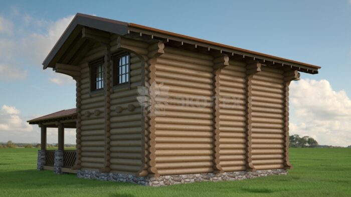 Проект дома Норвежец оцилиндрованное