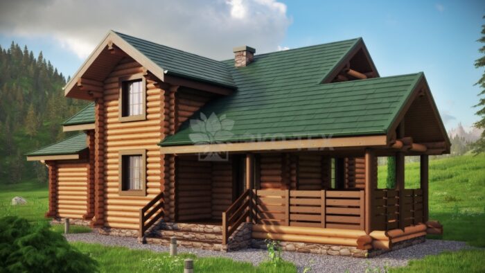 Проект дома Олимп оцилиндрованное