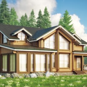 Проект дома Остров клееный брус