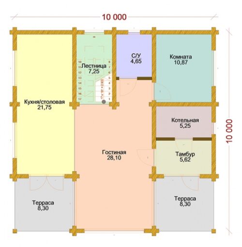 Проект дома Победа клееный брус