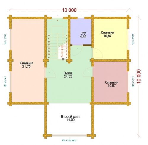 Проект дома Победа клееный брус