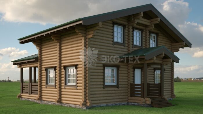 Проект дома Подмосковье 2 оцилиндрованное