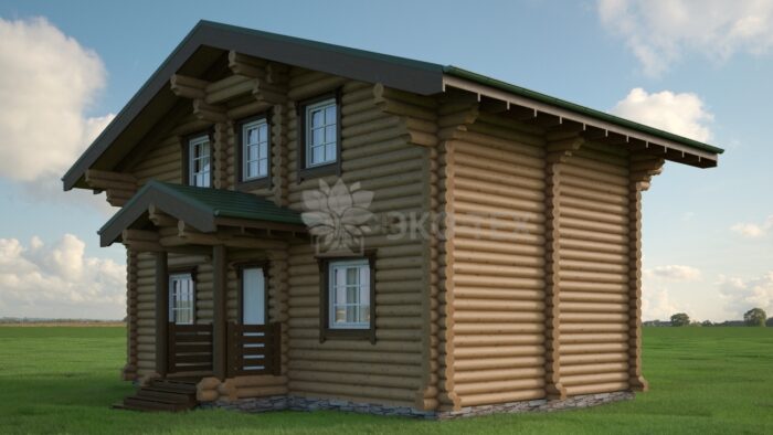 Проект дома Подмосковье 2 оцилиндрованное