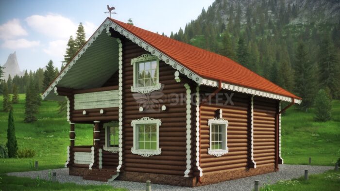 Проект дома Подворье оцилиндрованное