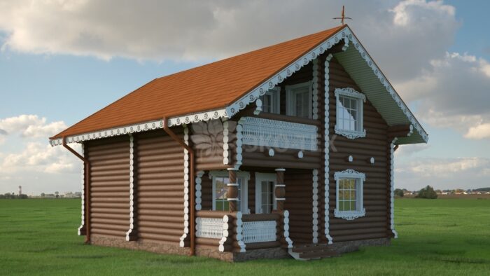 Проект дома Подворье оцилиндрованное