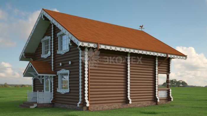 Проект дома Подворье оцилиндрованное