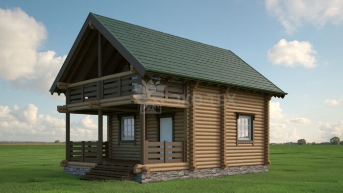 Проект дома Клен оцилиндрованное бревно