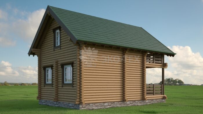 Проект дома Клен оцилиндрованное бревно