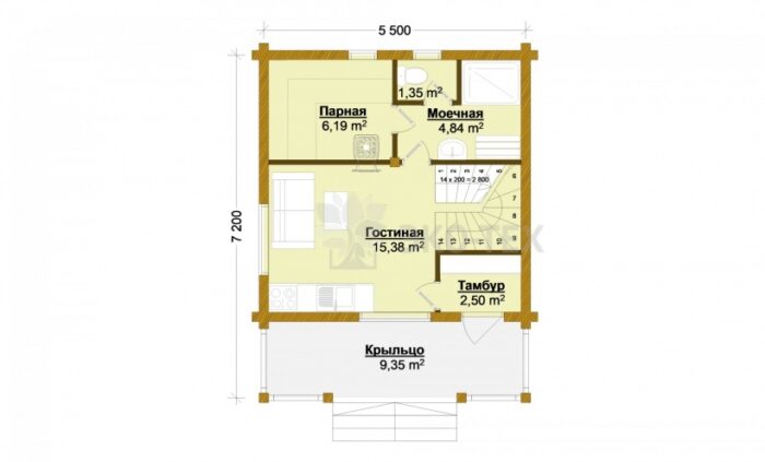 Проект дома Сицилия клееный брус