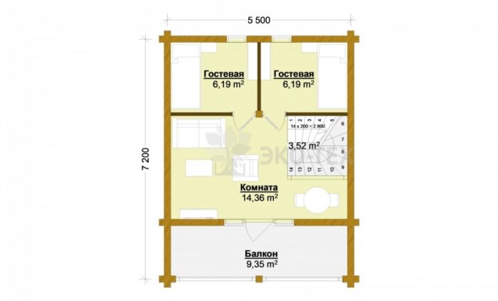 Проект дома Сицилия клееный брус