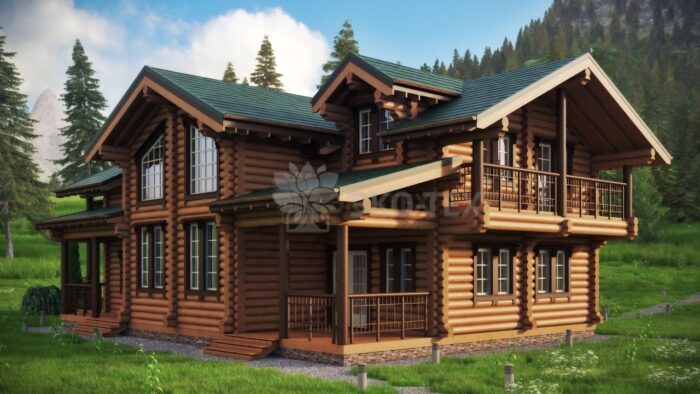 Проект дома Тополь оцилиндрованное