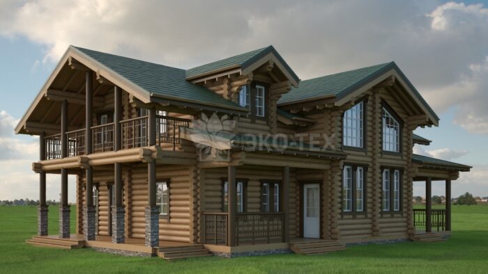 Проект дома Тополь оцилиндрованное