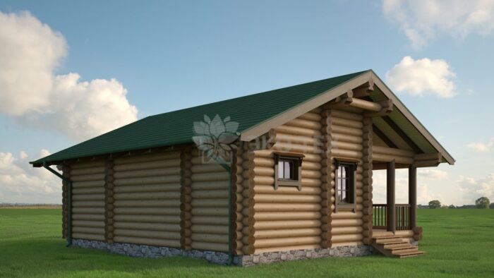 Проект дома Торжество оцилиндрованное бревно