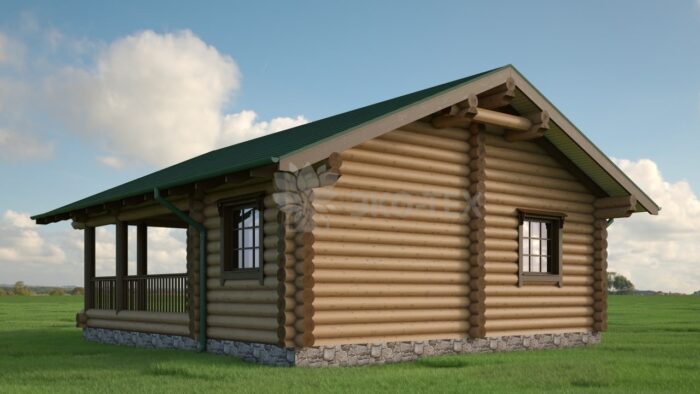 Проект дома Торжество оцилиндрованное бревно