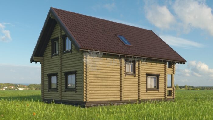 Проект дома Заречье Стандарт оцилиндрованное