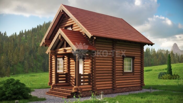 Проект дома Зодчий оцилиндрованное бревно