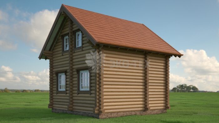 Проект дома Зодчий оцилиндрованное бревно