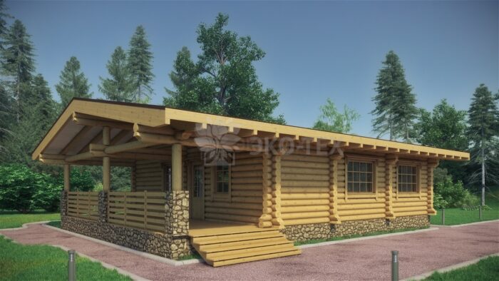 Проект дома Звездочет оцилиндрованное