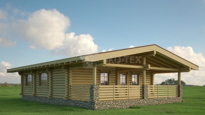 Проект дома Звездочет оцилиндрованное