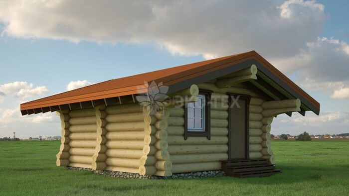 Проект дома Агата оцилиндрованное бревно