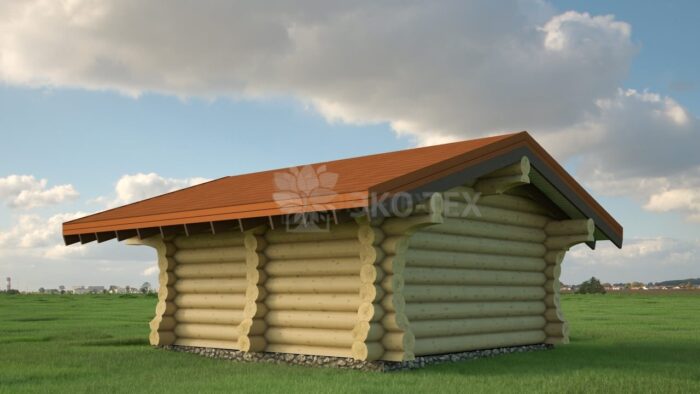 Проект дома Агата оцилиндрованное бревно