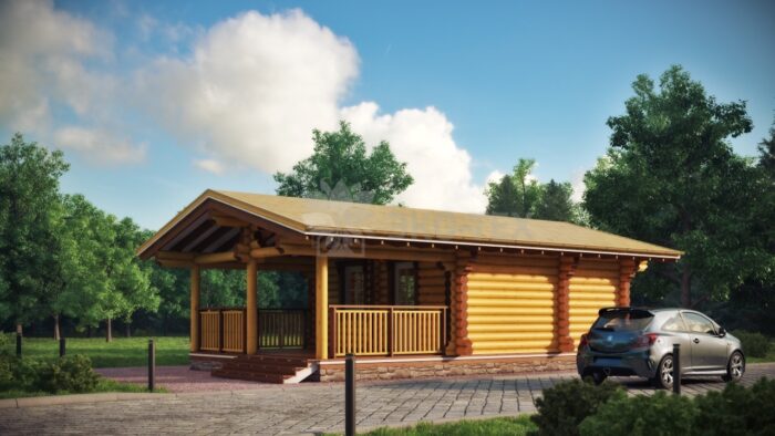 Проект дома Акация оцилиндрованное бревно