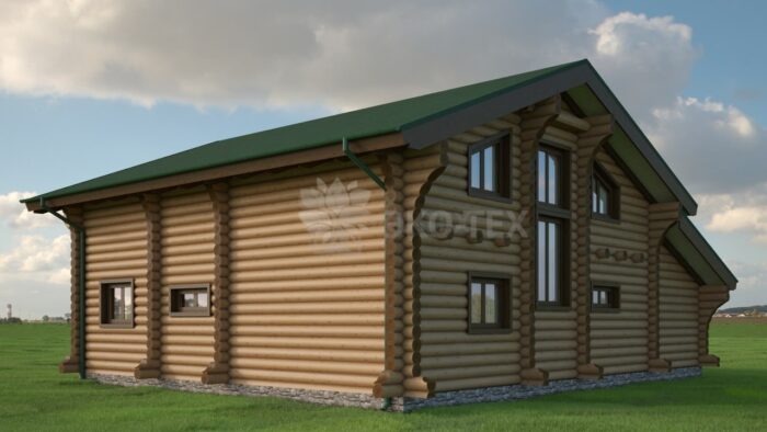 Проект дома Алина оцилиндрованное бревно