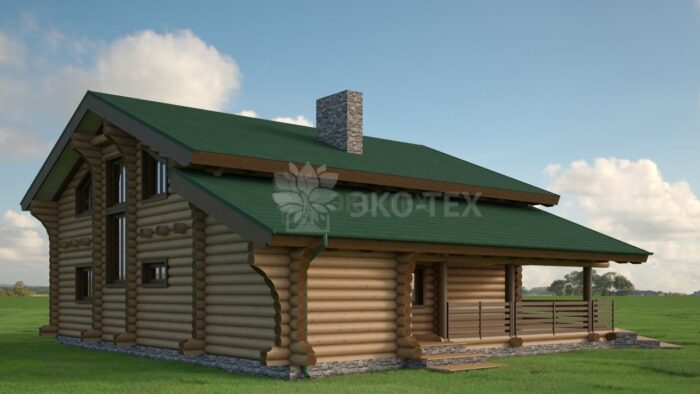 Проект дома Алина оцилиндрованное бревно
