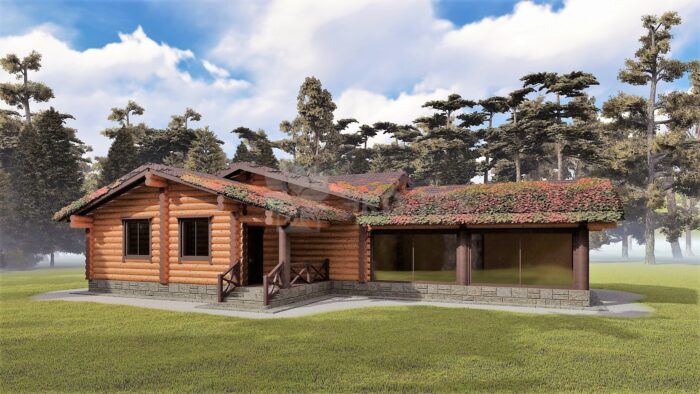 Проект бани Антоновка оцилиндрованное бревно