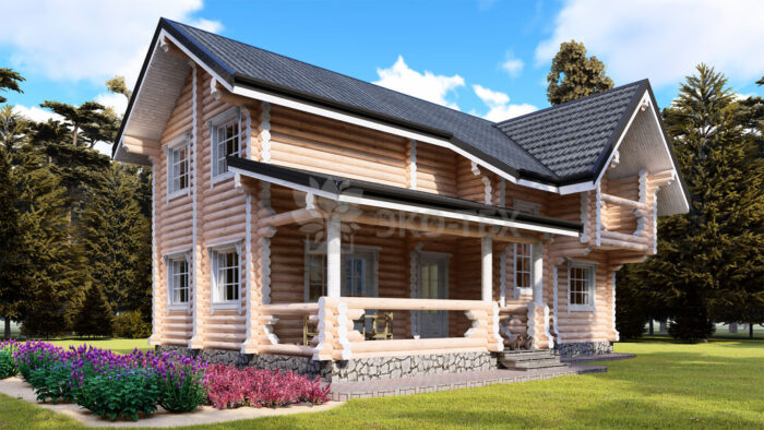 Проект дома Архангельск оцилиндрованное бревно