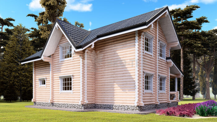 Проект дома Архангельск оцилиндрованное бревно