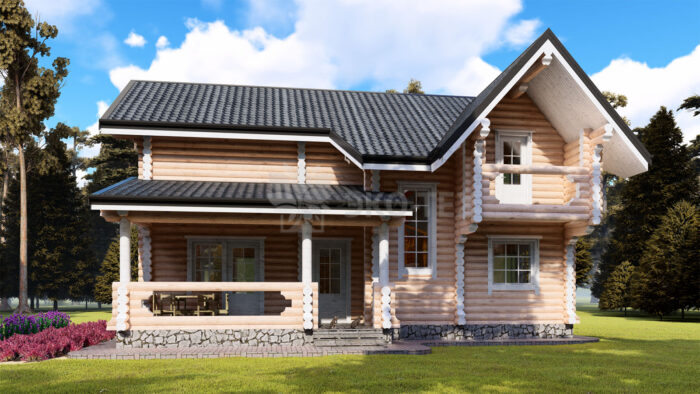 Проект дома Архангельск оцилиндрованное бревно