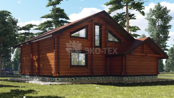 Проект дома Арктика клееный брус