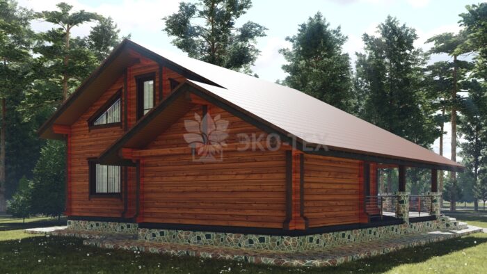 Проект дома Арктика клееный брус