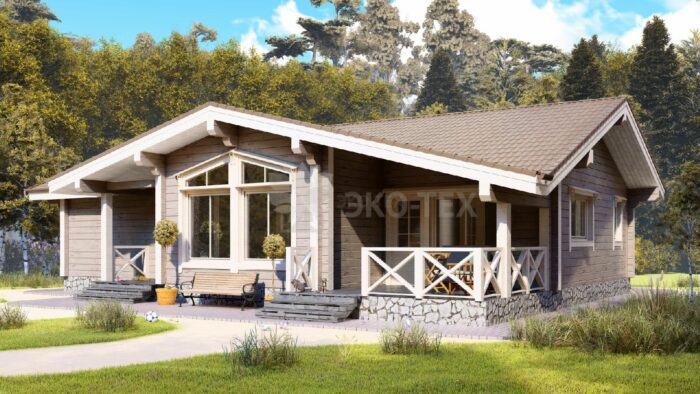 Проект дома Атлантик клееный брус