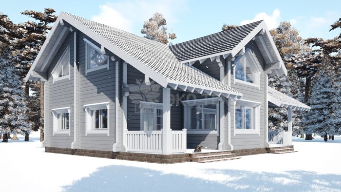 Проект дома Австрия клееный брус