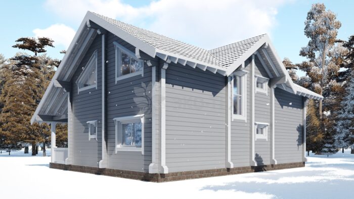 Проект дома Австрия клееный брус