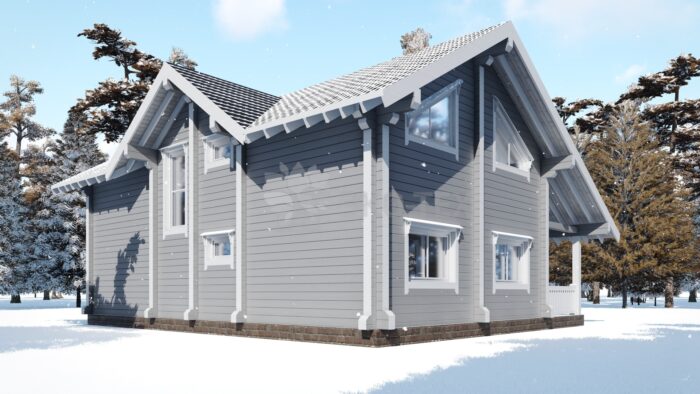 Проект дома Австрия клееный брус