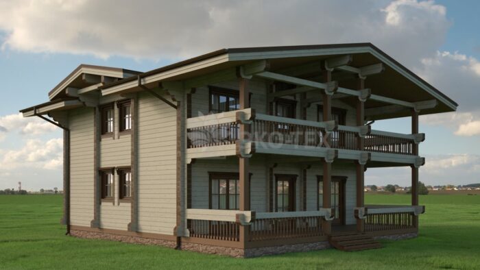 Проект дома Байрон клееный брус