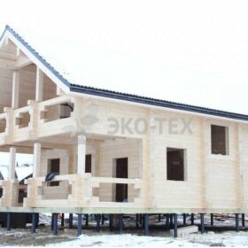 Эко-тех строительство дома из клееного бруса